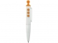 Ручка пластиковая шариковая «Clic Pen», белый/оранжевый, АБС пластик - 5
