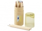 Набор карандашей, желтый/натуральный, дерево, картон, пластик - 4