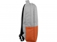 Рюкзак «Fiji» с отделением для ноутбука, серый/оранжевый, полиэстер - 5