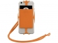 Картхолдер RFID со шнурком, оранжевый, силикон - 1