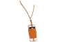 Картхолдер RFID со шнурком, оранжевый, силикон - 2