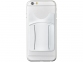 Картхолдер для телефона с отверстием для пальца, белый, силикон - 3