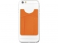 Картхолдер для телефона с отверстием для пальца, оранжевый, силикон - 3