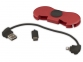 Спиннер с зарядными кабелями, красный/черный, пластик - 3