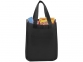 Ламинированная сумка для покупок, малая, 80 г/м2, черный, ламинированный нетканый полипропилен 80г - 1