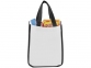 Ламинированная сумка для покупок, малая, 80 г/м2, белый, ламинированный нетканый полипропилен 80г - 1