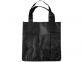 Ламинированная сумка для покупок, 80 г/м2, черный, ламинированный нетканый полипропилен 80г - 2