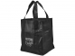 Ламинированная сумка для покупок, 80 г/м2, черный, ламинированный нетканый полипропилен 80г - 3