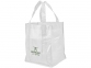 Ламинированная сумка для покупок, 80 г/м2, белый, ламинированный нетканый полипропилен 80г - 3