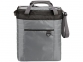 Стеганая сумка-холодильник «Quilted Event», серый/черный, нейлон 210D/ПВХ - 2