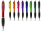 Ручка пластиковая шариковая «Nash», желтый/черный/серебристый, пластик АС - 2