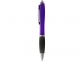 Ручка пластиковая шариковая «Nash», пурпурный/черный/серебристый, пластик АС - 1