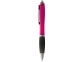 Ручка пластиковая шариковая «Nash», розовый/черный/серебристый, пластик АС - 1