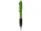 Ручка пластиковая шариковая «Nash», зеленый/черный/серебристый, пластик АС - 3