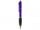 Ручка пластиковая шариковая «Nash», пурпурный/черный/серебристый, пластик АС - 2