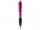 Ручка пластиковая шариковая «Nash», розовый/черный/серебристый, пластик АС - 2