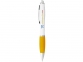 Ручка пластиковая шариковая «Nash», белый/желтый/серебристый, АБС пластик - 3