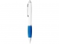 Ручка пластиковая шариковая «Nash», белый/аква/серебристый, АБС пластик - 1