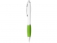 Ручка пластиковая шариковая «Nash», белый/лайм/серебристый, АБС пластик - 1