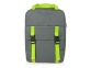 Рюкзак «Lock» с отделением для ноутбука, серый/зеленое яблоко, полиэстер - 3