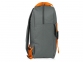 Рюкзак «Lock» с отделением для ноутбука, серый/оранжевый, полиэстер - 5
