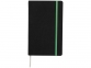 Блокнот А5 «Frapp?», черный/зеленый, ткань - 3