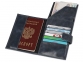 Бумажник путешественника «Druid» с отделением для паспорта, темно-синий - 3