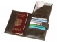 Бумажник путешественника «Druid» с отделением для паспорта, коричневый - 3