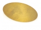 Значок металлический «Овал», золотистый, латунь - 1