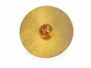Значок металлический «Круг», золотистый, латунь - 2