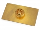 Значок металлический «Прямоугольник», золотистый, латунь - 2