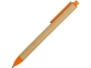 Ручка картонная шариковая «Эко 2.0», бежевый/оранжевый, картон/пластик - 2