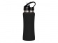 Бутылка спортивная «Коста-Рика», черный/серебристый, нержавеющая cталь/пластик с покрытием soft-touch - 3