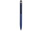 Ручка-стилус металлическая шариковая «Poke», синий/черный, металл - 1