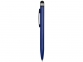 Ручка-стилус металлическая шариковая «Poke», синий/черный, металл - 2