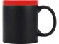 Кружка с покрытием для рисования мелом «Да Винчи», черный/красный, керамика - 2