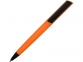 Ручка пластиковая soft-touch шариковая «Taper», оранжевый/черный, пластик с покрытием soft-touch - 1