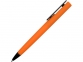 Ручка пластиковая soft-touch шариковая «Taper», оранжевый/черный, пластик с покрытием soft-touch - 2