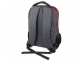 Рюкзак «Metropolitan» с черной подкладкой, серый/красный, полиэстер - 1