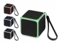 Портативная колонка «Cube» с подсветкой, черный, пластик с покрытием soft-touch/силикон/металл - 10