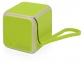 Портативная колонка «Cube» с подсветкой, зеленое яблоко, пластик с покрытием soft-touch/силикон/металл - 1