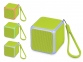 Портативная колонка «Cube» с подсветкой, зеленое яблоко, пластик с покрытием soft-touch/силикон/металл - 10