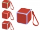 Портативная колонка «Cube» с подсветкой, красный, пластик с покрытием soft-touch/силикон/металл - 10
