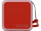 Портативная колонка «Cube» с подсветкой, красный, пластик с покрытием soft-touch/силикон/металл - 4