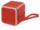 Портативная колонка «Cube» с подсветкой, красный, пластик с покрытием soft-touch/силикон/металл - 1
