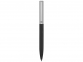 Ручка металлическая soft-touch шариковая «Tally», серебристый/черный, металл с покрытием soft-touch - 1