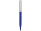 Ручка металлическая soft-touch шариковая «Tally», серебристый/синий, металл с покрытием soft-touch - 1