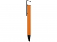 Ручка-подставка металлическая «Кипер Q», оранжевый/черный, металл/пластик - 3