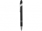 Ручка-стилус металлическая шариковая «Sway» soft-touch, черный/серебристый, металл c покрытием soft-touch - 2