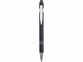 Ручка-стилус металлическая шариковая «Sway» soft-touch, темно-синий/серебристый, металл - 1